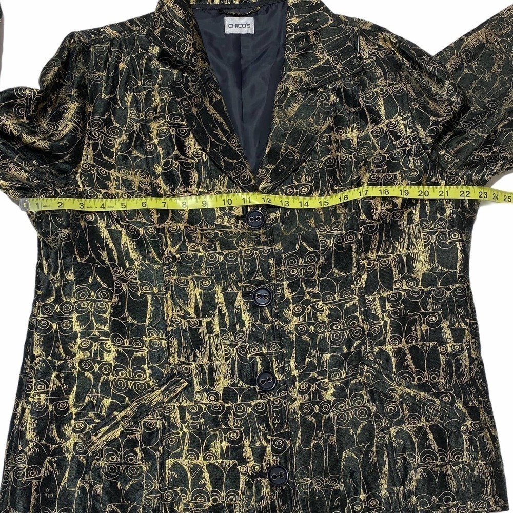 Chico’s Printed Button Down Blazer Jacket Coat - image 6